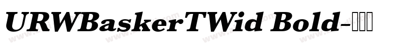 URWBaskerTWid Bold字体转换